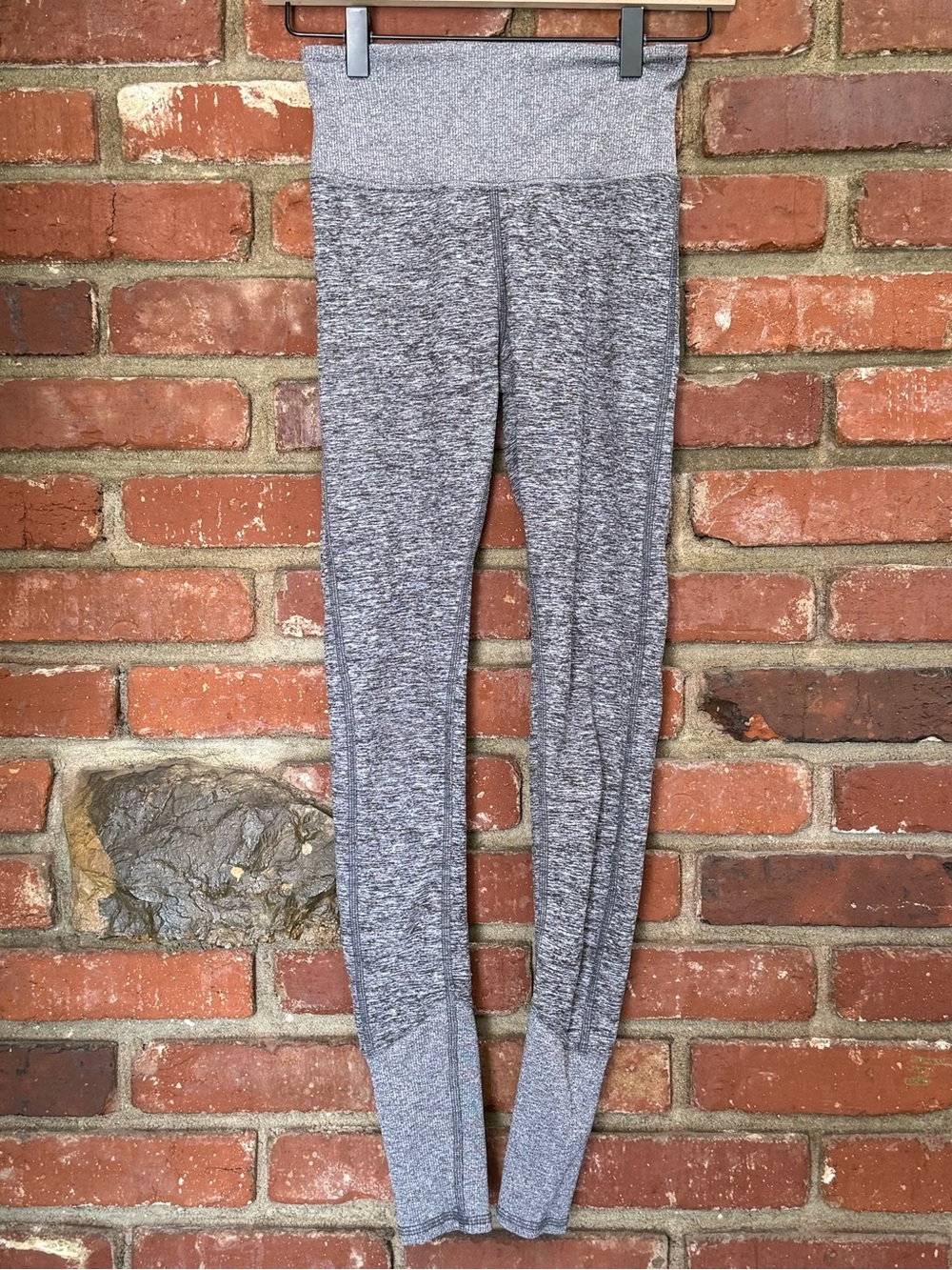 Alo Yoga Leggings Womens Athletic Heather Grey High Waist Alosoft Lounge Sz XS‎